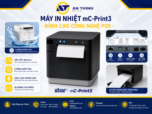 Máy In Hóa Đơn Nhiệt mC-Print3