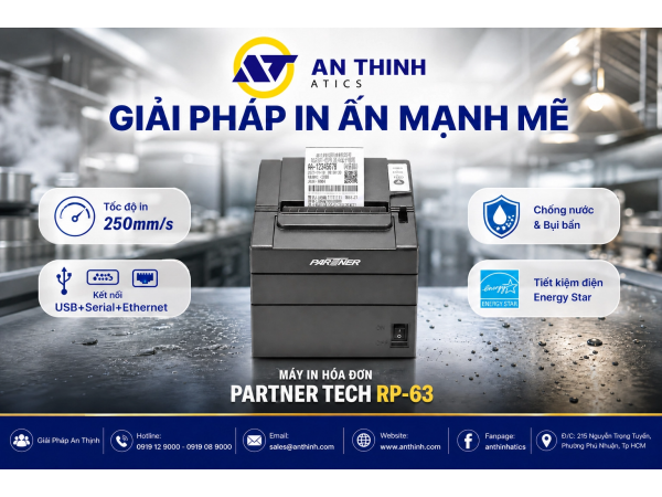 Máy in hóa đơn Partner Tech RP-63