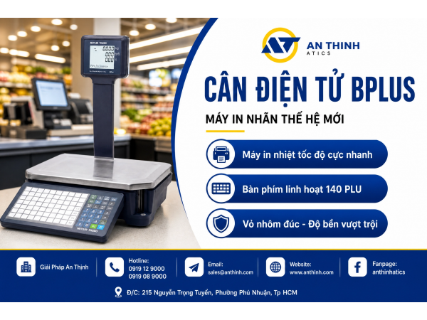 Giải pháp cân điện tử in tem mã vạch cho siêu thị